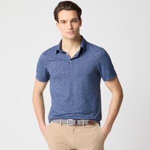 J. Crew Men's Blue Performance Polo Shirt